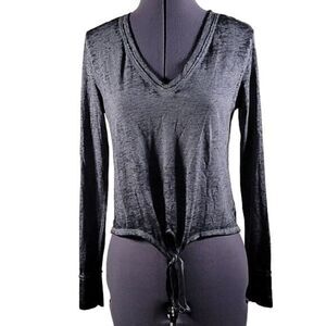American Rag Juniors' Textured Tie-Waist Top Sz XS